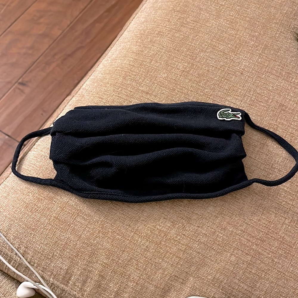 Lacoste plain logo face mask